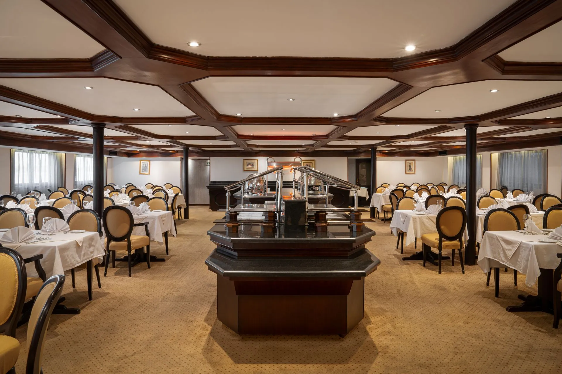 Restaurant aboard the MS Nile Odyssey Nile Cruise Nile cruise